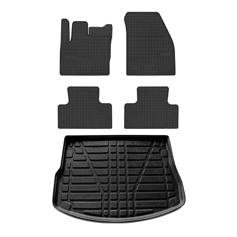 2012-2019 Land Rover Range Rover Evoque Floor Mats & Cargo Liner Full Set All Weather Black