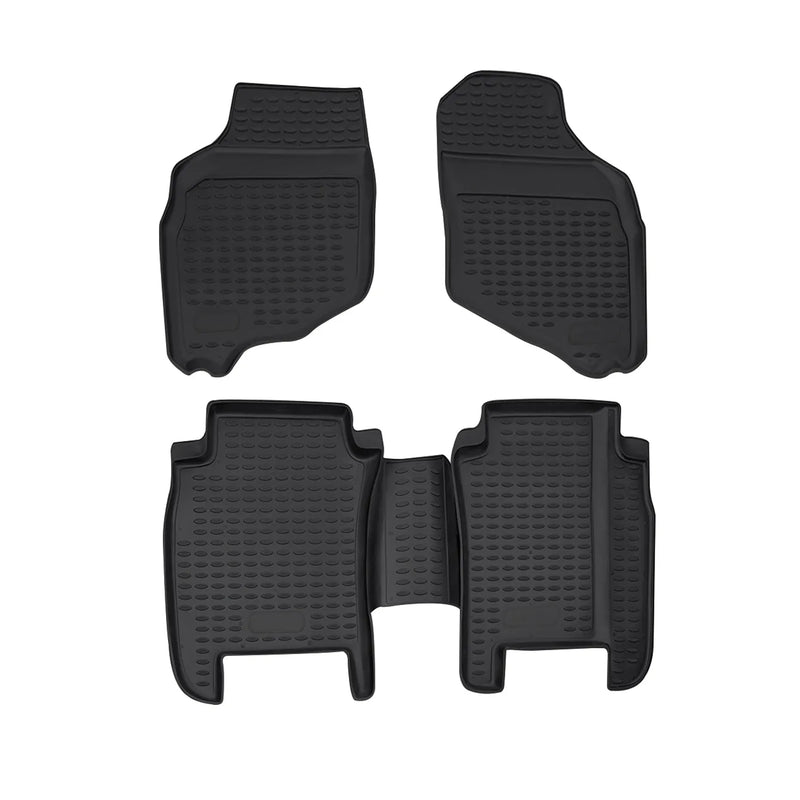 2006-2008 Honda Fit Floor Mats Liners Full Set All Weather Black