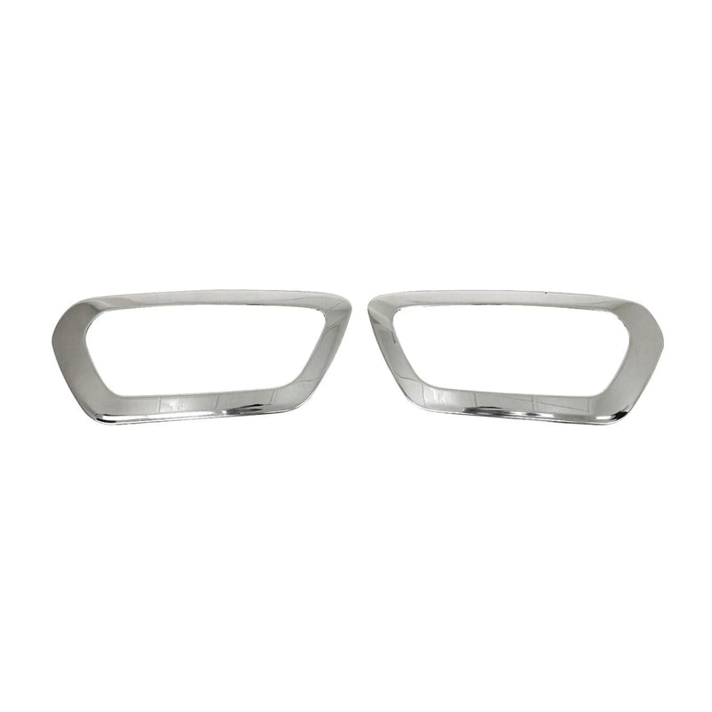 2021-2024 Ford Transit Fog Light Lamp Bezel Cover Steel Silver 2 Pcs