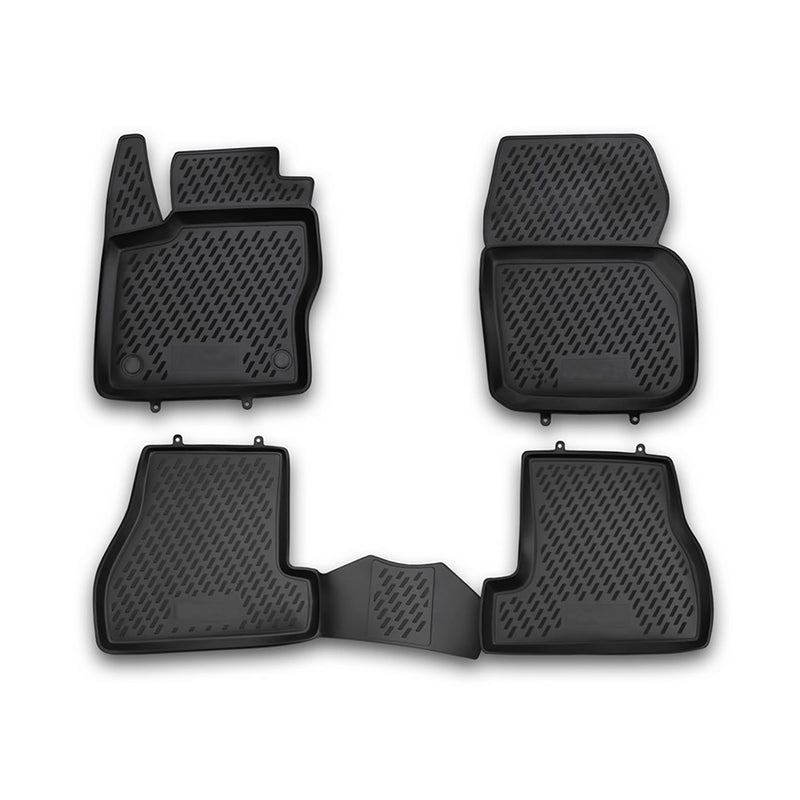 2012-2018 Ford Focus Floor Mats Liners Full Set All Weather Rubber Black