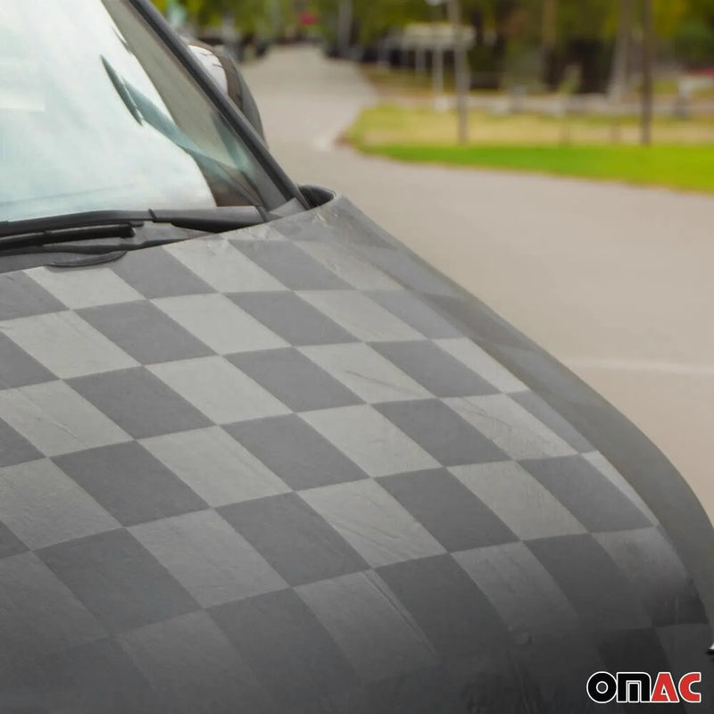 Car Bonnet Mask Hood Bra for Mercedes Metris 2016-2024 Chequered - OMAC USA