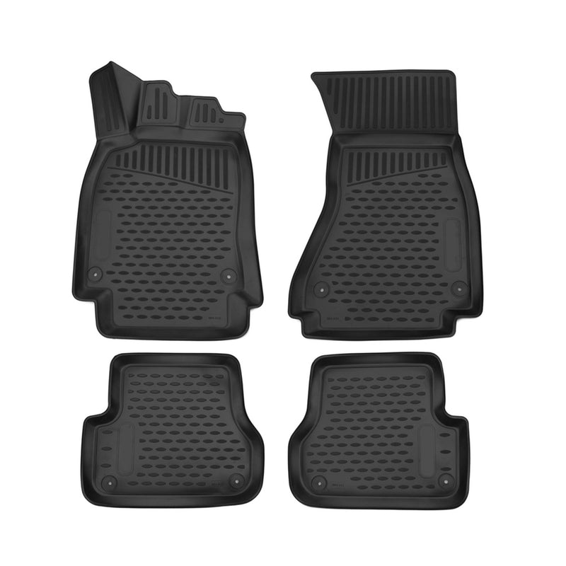 OMAC Floor Mats Liner for Audi A7 Sportback 2012-2018 Black TPE All-Weather 4Pcs