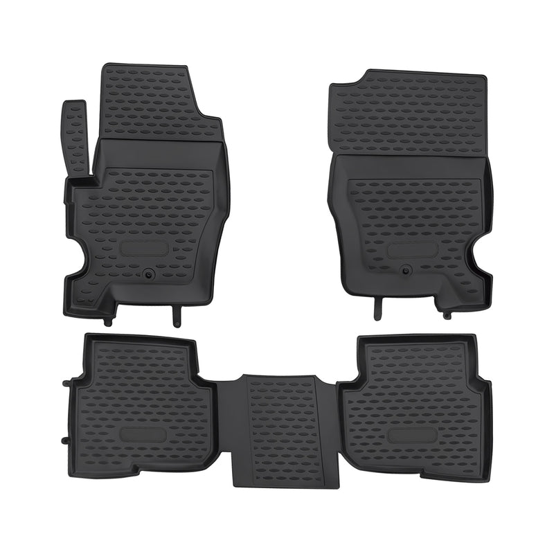 2010-2016 Land Rover LR4 Floor Mats Liners Full Set All Weather Black