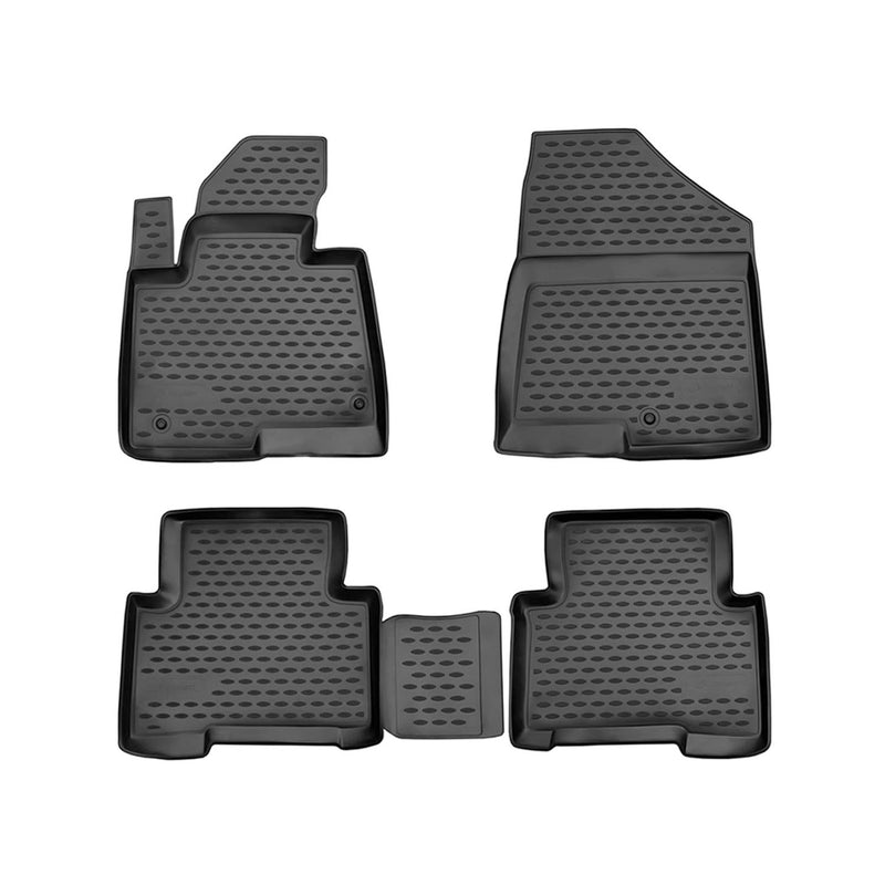 2013-2019 Hyundai Santa Fe XL Floor Mats Liners Full Set All Weather Black