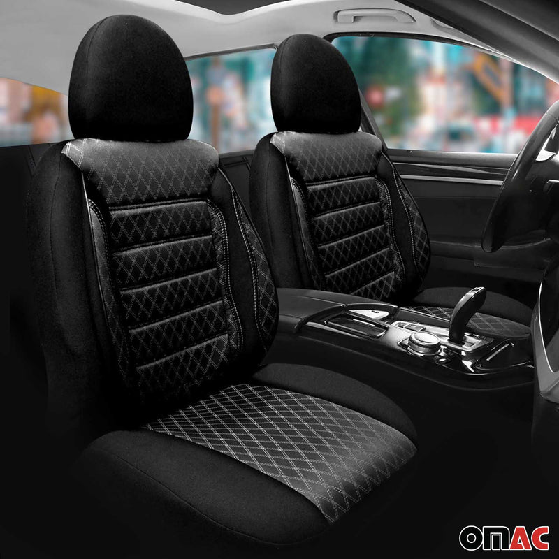 Car Front Seat Cover Cushion Breathable Protection Non Slip Black