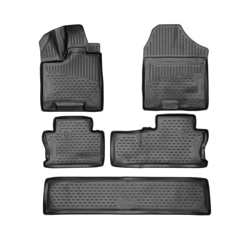 2017-2024 Honda Ridgeline Floor Mats Liners Full Set All Weather Black