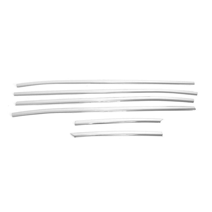 Window Molding Trim Streamer for Hyundai Tucson 2022-2024 Silver 6Pcs Steel