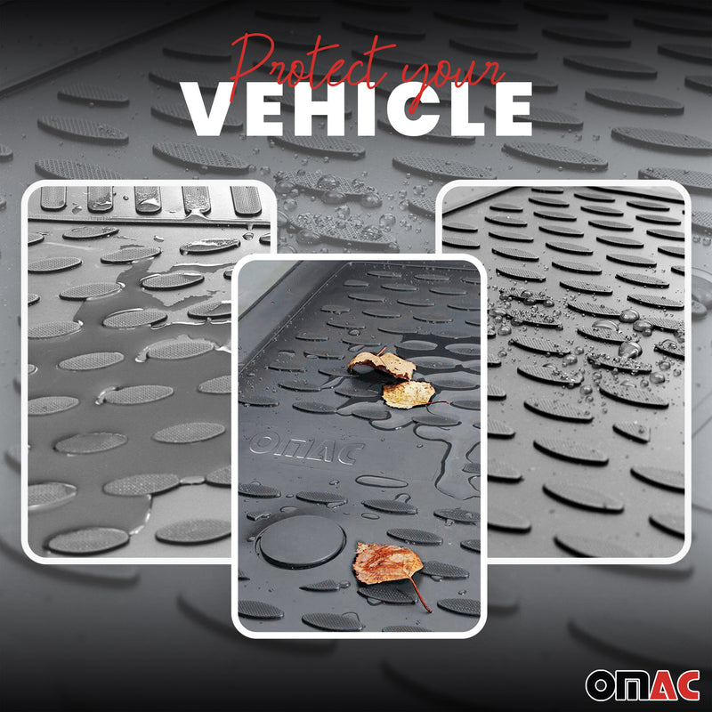 2012-2018 Dodge Ram Quad Cab Floor Mats Liners Full Set All Weather Gray