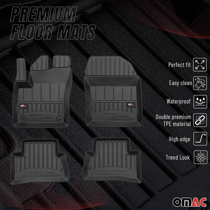 2018-2022 Toyota C-HR Premium Floor Mats Liners Full Set All Weather Heavy Duty