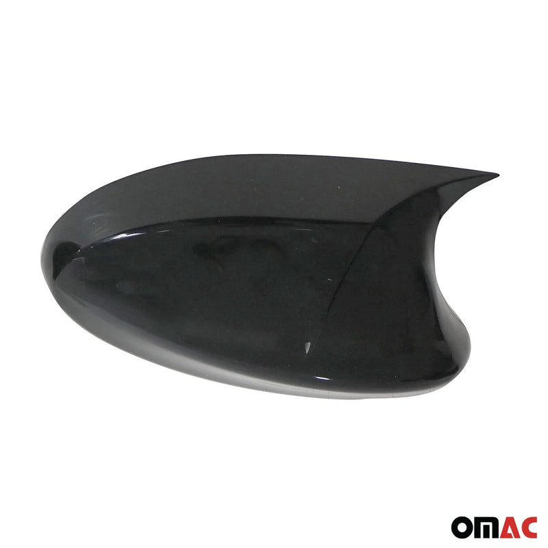 Side Mirror Cover Caps fits BMW 3 Series E90 E91 E92 2005-2008 ABS Gloss Black