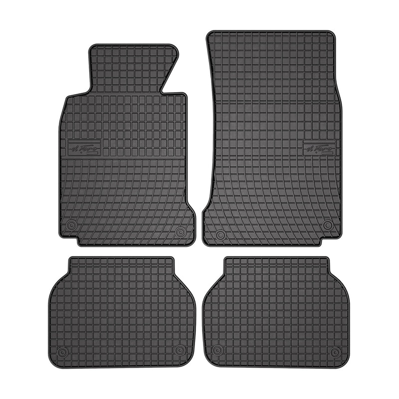 1997-2003 BMW 5 Series E39 Sedan Wagon Floor Mats Liners Full Set All Weather Rubber Black