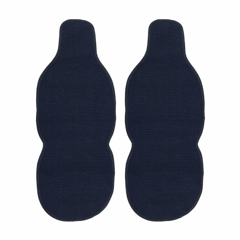 Lincoln Antiperspirant Front Seat Cover Pads Black Dark Blue 2 Pcs