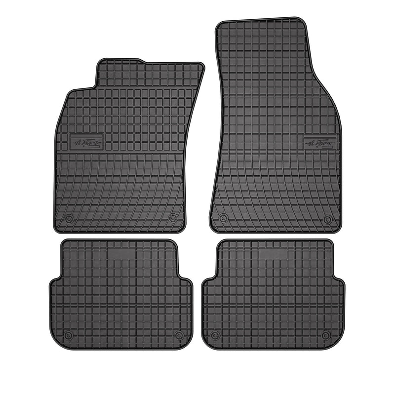 2005-2008 Audi A6 Sedan Floor Mats Liners Full Set All Weather Rubber Black