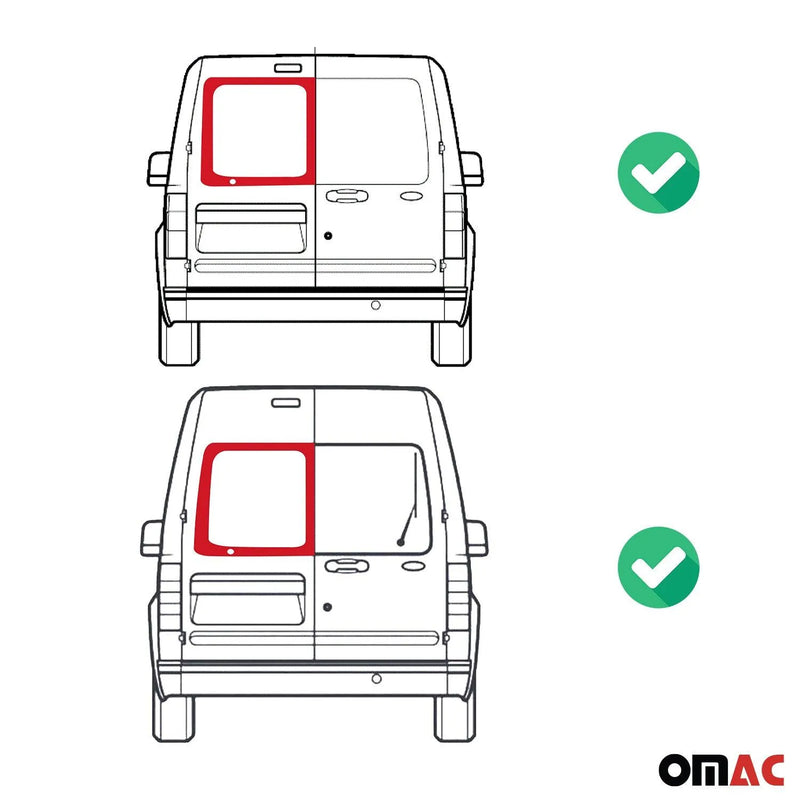 2010-2013 Ford Transit Connect Window Glass Right Side Rear L1 L2 Black