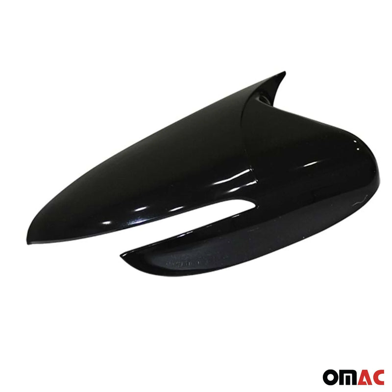 2014-2018 Kia Forte Side Mirror Cover Caps Sedan Piano Black 2 Pcs