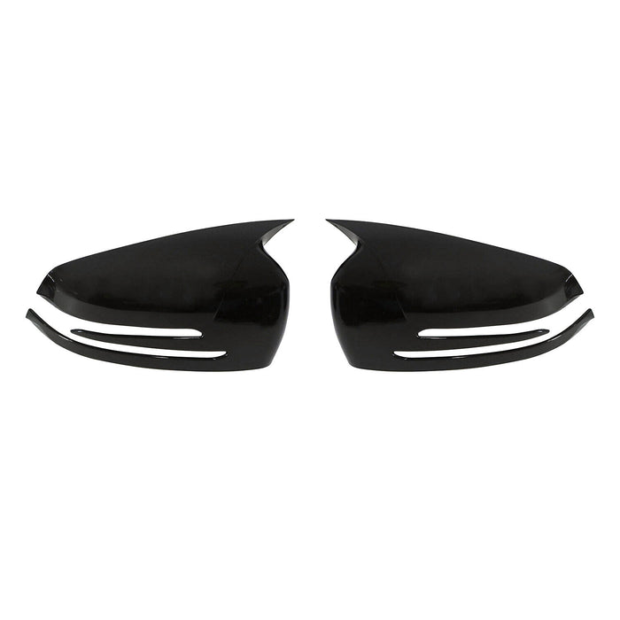 Black Glossy Wing Mirror Cover Caps for Mercedes W212 W204 W221 X204 C218