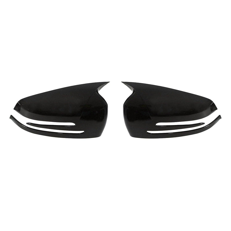 Black Glossy Wing Mirror Cover Caps for Mercedes W212 W204 W221 X204 C218