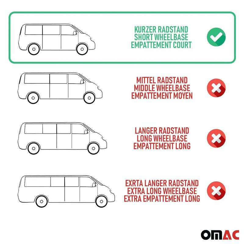 2006-2018 Mercedes Sprinter W906 SWB Window Curtain Double Sliding Red