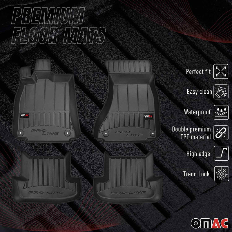 2008-2016 Audi A5 Coupe Cabrio Premium Floor Mats Liners Full Set All Weather Heavy Duty