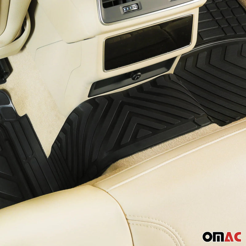 Semi-Custom fit Floor Mats Liner All Weather for GMC Terrain Black Waterproof 4x