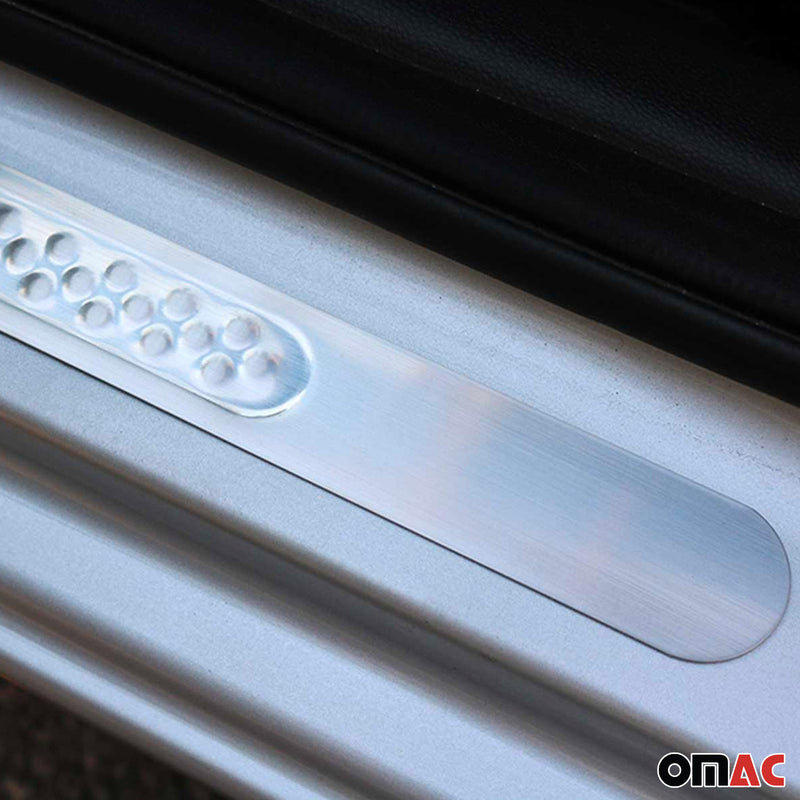 Honda Door Sill Scuff Plate Scratch Protector Steel Silver 2 Pcs