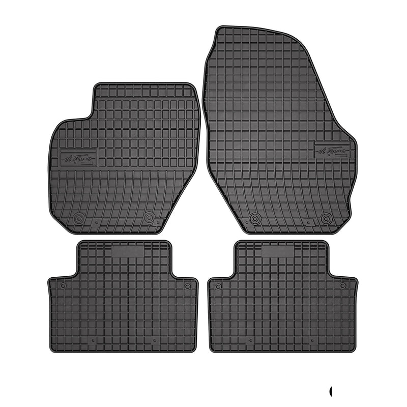 2002-2015 Volvo XC90 Floor Mats Liners Full Set All Weather Rubber Black