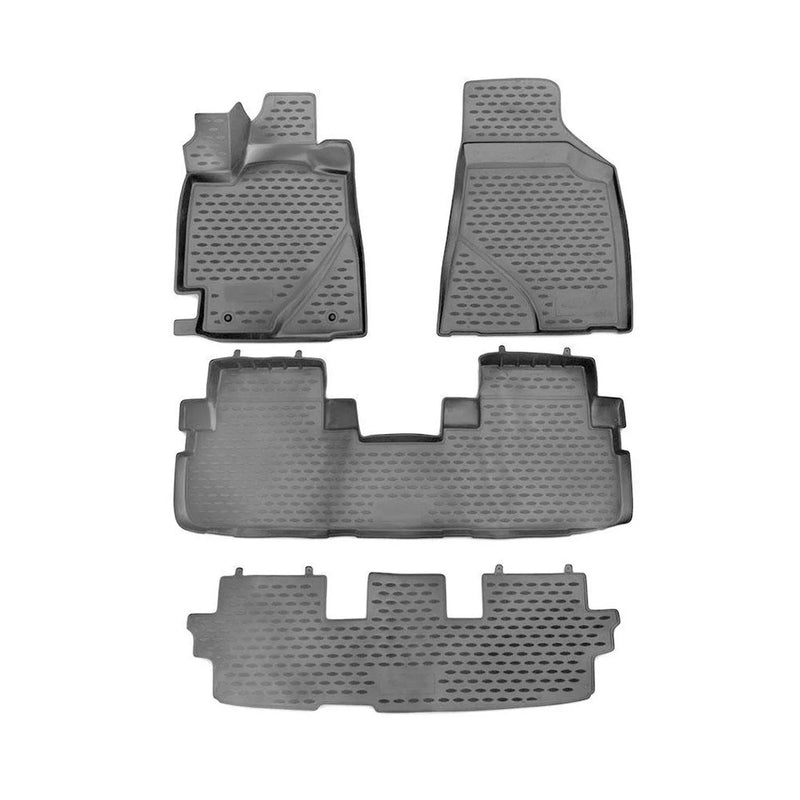 2008-2013 Toyota Highlander Floor Mats Liners Full Set All Weather Gray