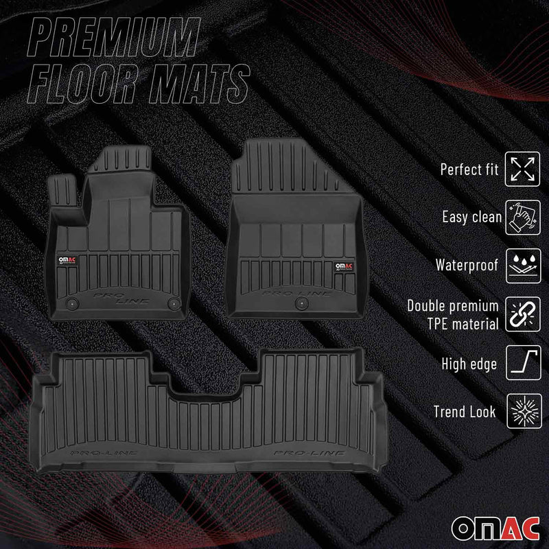 2016-2020 Kia Sorento Premium Floor Mats Liners Full Set All Weather Heavy Duty