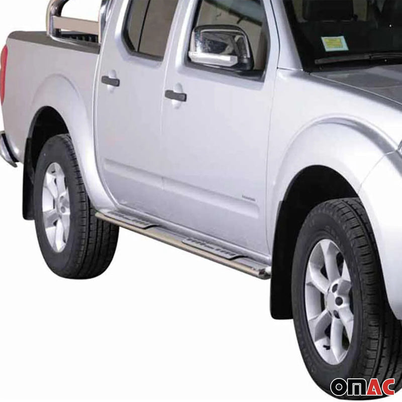 2005-2010 Nissan Navara D40 Running Boards Side Steps Silver Local Pickup