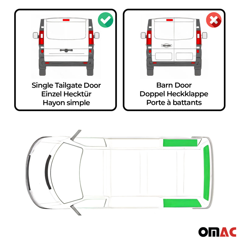 Side Curtain Sliding Door 2x Rear Quarter L1 2x Tailgate 1x for VW Eurovan 92-03