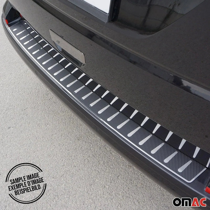 Rear Bumper Sill Cover Guard for Mercedes Metris 2016-2024 Steel Carbon Foiled - OMAC USA