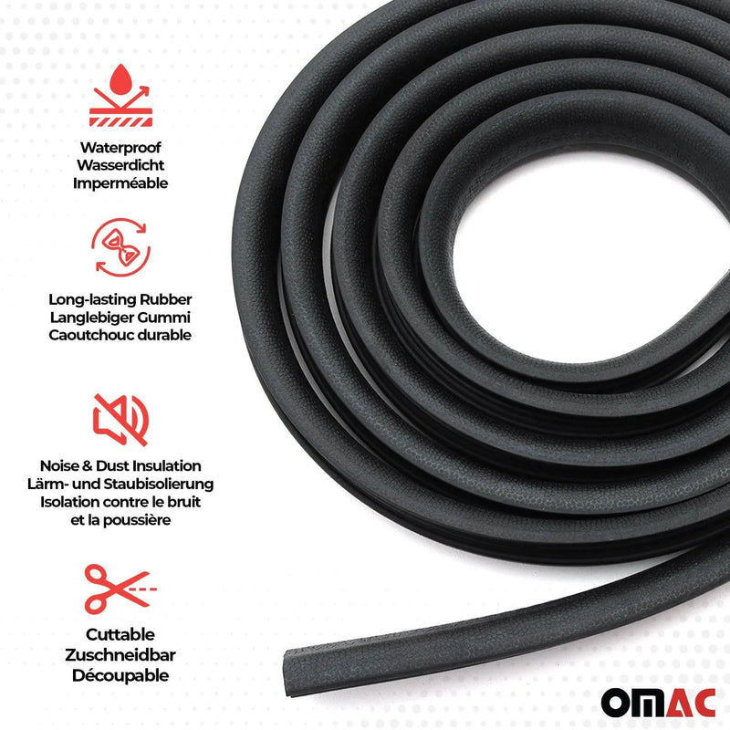 Universal Rubber Seal Car Weatherstrip Seal Strip 157 inch