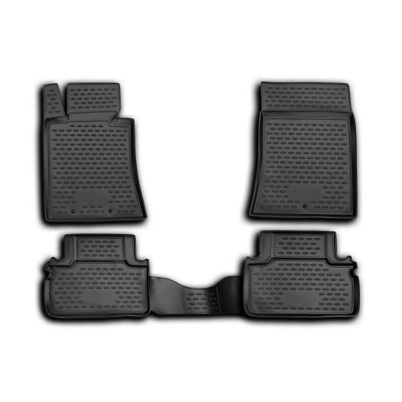 2010-2016 Hyundai Genesis Coupe Floor Mats Liners Full Set All Weather Black