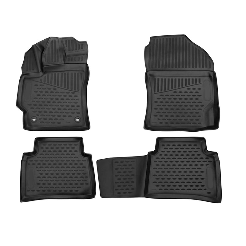 2020-2024 Toyota Corolla Sedan Floor Mats Liners Full Set All Weather Black