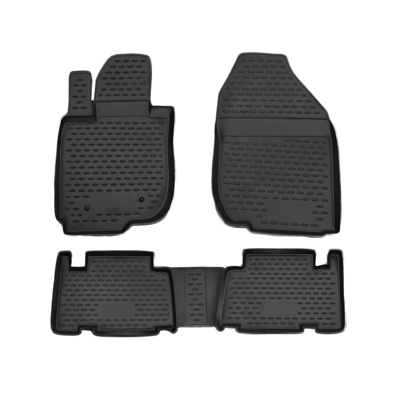 2006-2012 Toyota RAV4 Floor Mats Liners Full Set All Weather Black