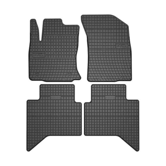OMAC Floor Mats Liner for Toyota Hilux 2016-2023 Black Rubber All-Weather Rubber