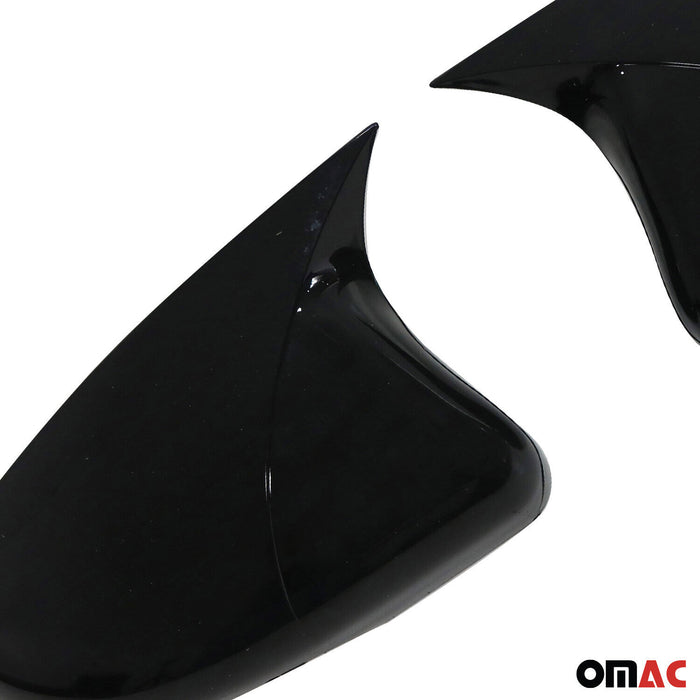 Side Mirror Cover Caps Fits VW Golf Mk6 2010-2014 Piano Black 2 Pcs