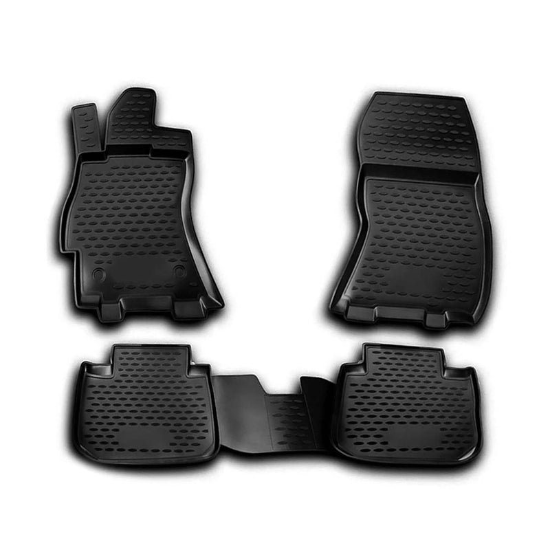 2010-2014 Subaru Legacy Sedan Floor Mats Liners Full Set All Weather Black