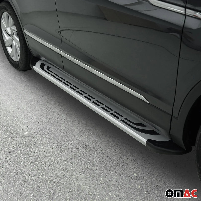 2015-2022 RAM ProMaster City LWB Running Boards Side Steps Silver