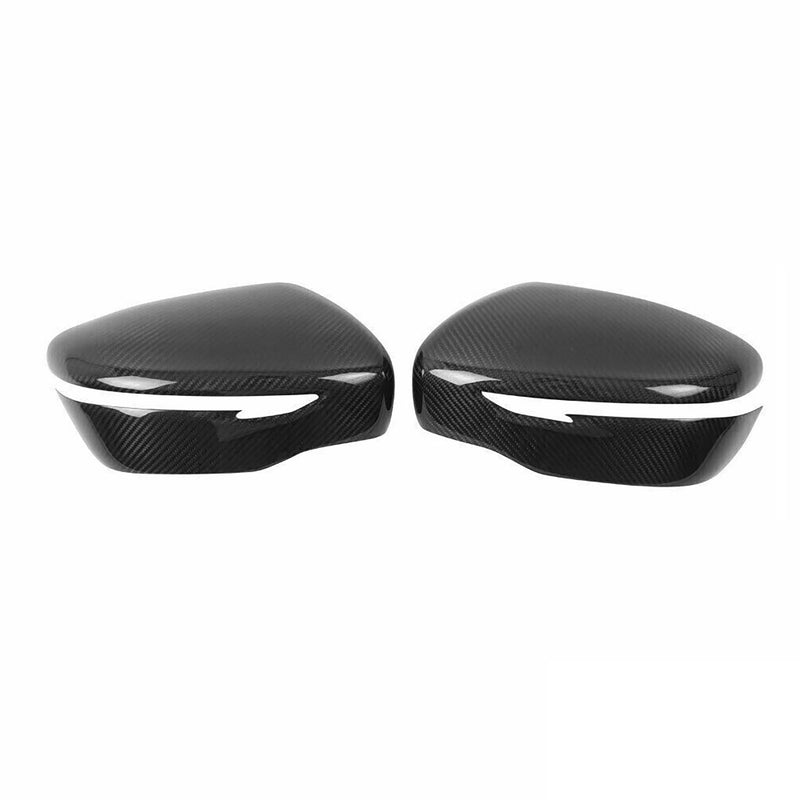 2018-2024 Nissan Kicks Side Mirror Cover Caps Carbon Fiber Black 2 Pcs