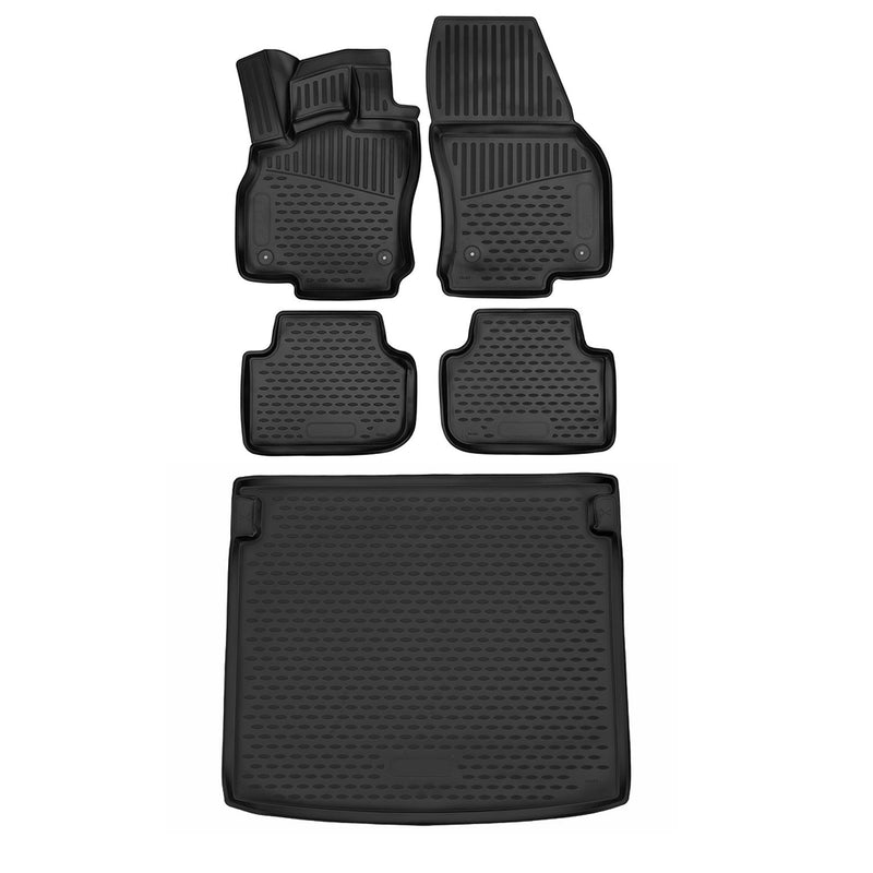 2018-2024 Audi Q3 Floor Mats & Cargo Liner Full Set All Weather Black