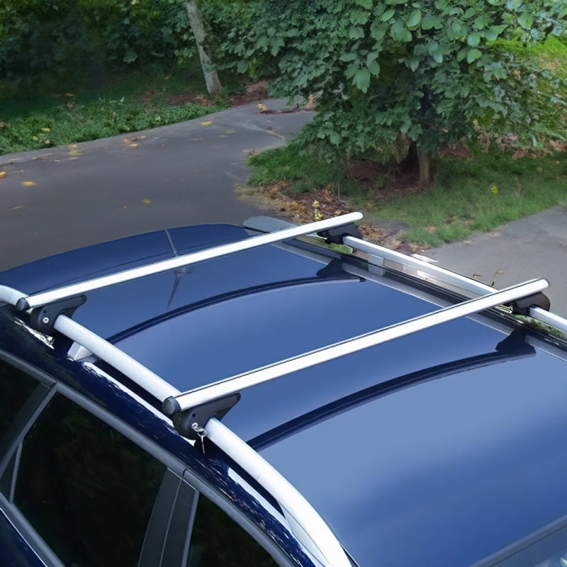 Cross Bars Roof Racks for Audi A4 Allroad 2007-2015 Silver Alu Luggage Carrier