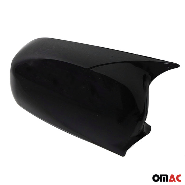 Side Mirror Cover Caps Fits Honda Civic 1996-2000 Hatchback Piano Black 2 Pcs