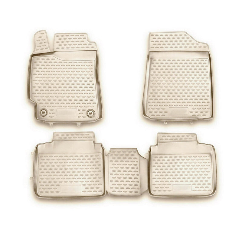 2007-2011 Toyota Camry Floor Mats Liners Full Set All Weather Beige