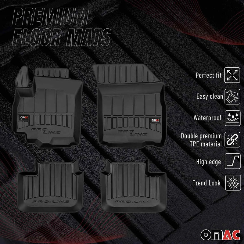 2017-2023 Subaru Impreza Crosstrek Premium Floor Mats Liners Full Set All Weather Heavy Duty