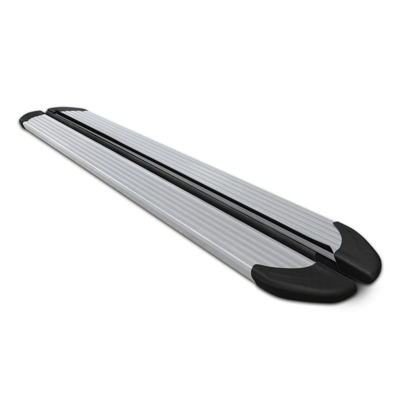 2007-2019 Chevy Silverado / GMC Sierra 1500 2500HD 3500HD CrewCab Running Boards Side Step Nerf Bars Alu Black Silver