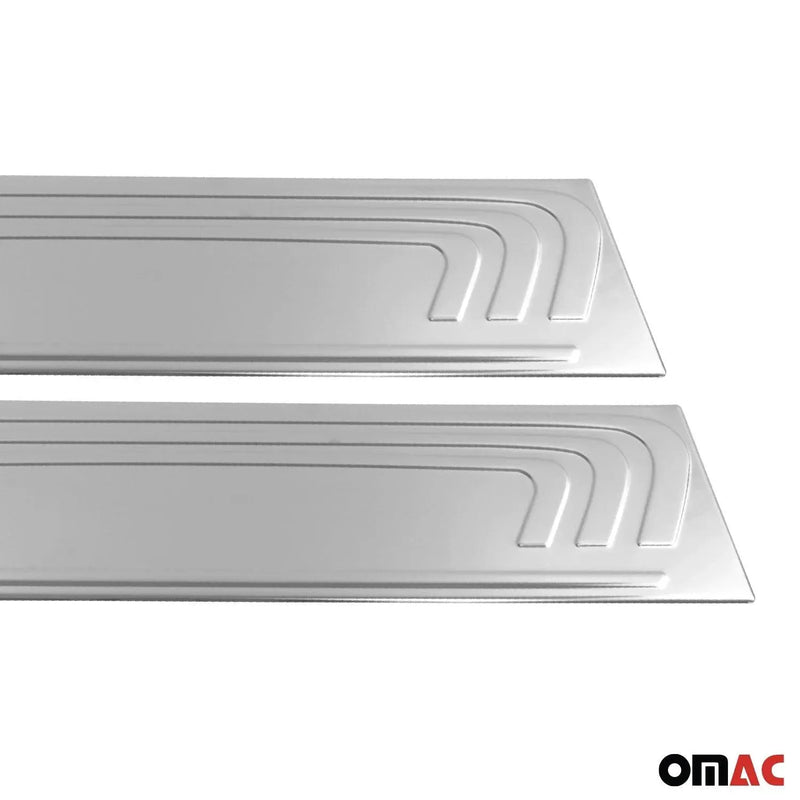 Door Sill Scuff Plate Scratch Protector for Mercedes Metris 2016-2024 Steel 2x - OMAC USA