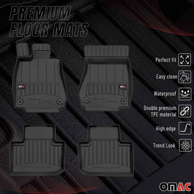 2014-2024 Lexus IS Sedan Premium Floor Mats Liners Full Set All Weather Heavy Duty