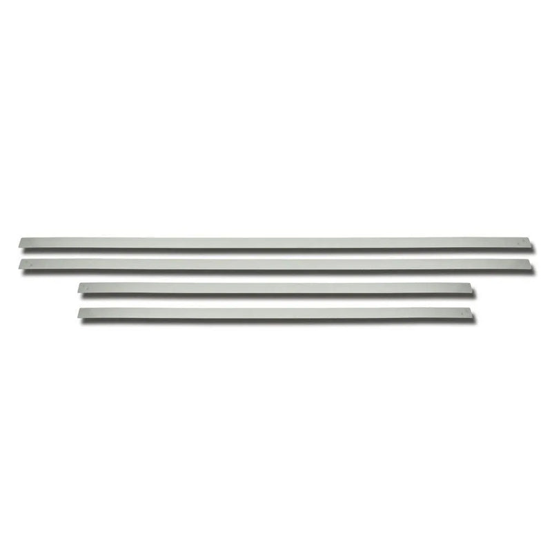 2015-2018 Chevrolet Silverado 1500 2014-2018 /2500 3500 Crew Cab Side Door Molding Trim Steel Silver 4x