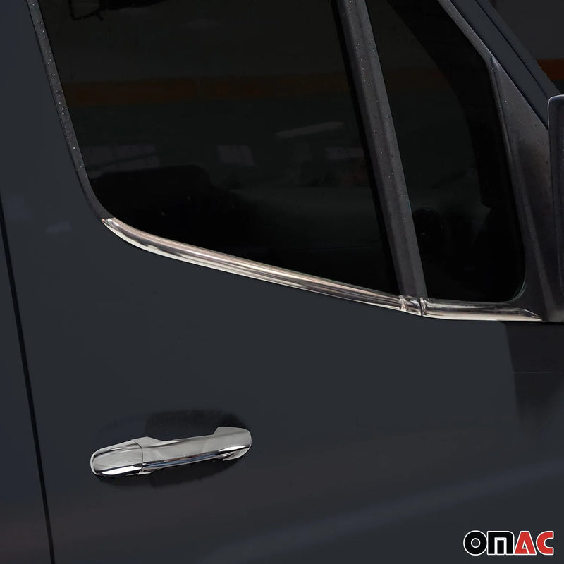 2019-2024 Mercedes Sprinter W907 910 Door Handle Cover Protector Steel 8 Pcs